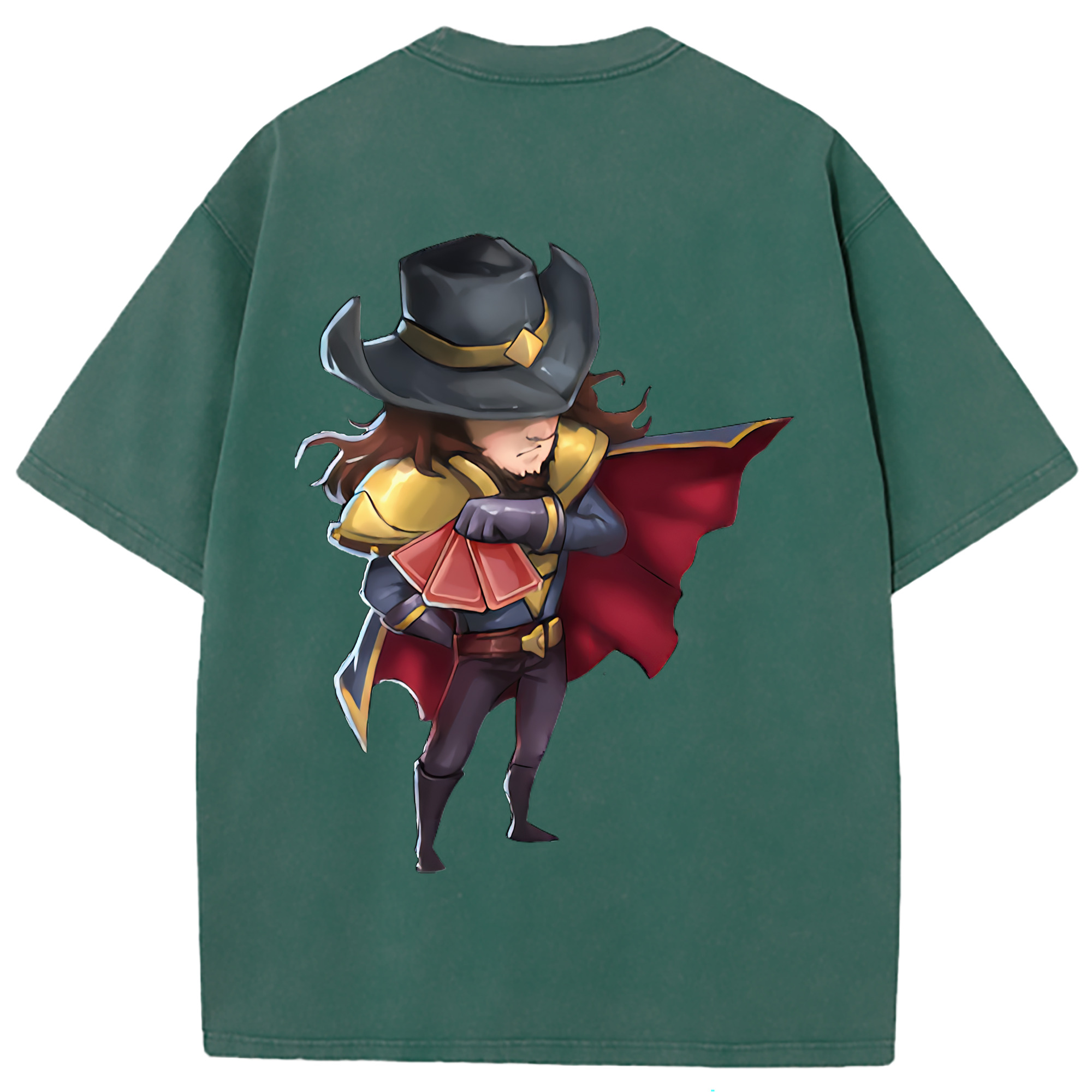 （画像用） リーグ・オブ・レジェンド League of Legends LOL 綿100% ヴィンテージ風 半袖Tシャツ（背面プリント）